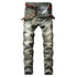 Individuality Men's Jeans Basic Mid Waist Jeans Straight Pants
